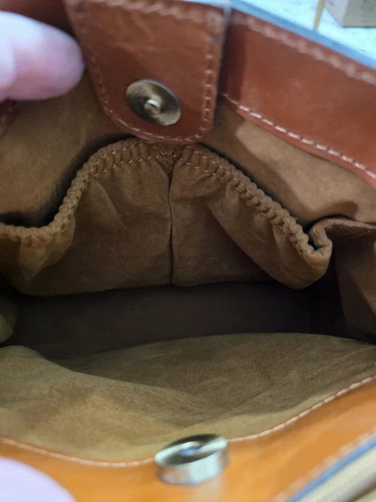 #42 Patricia Nash Floral Brown Leather Shoulder Bag - Picture 10 of 11